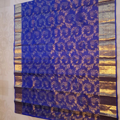 Mesmerising Royal Blue Soft Banarasi Silk Saree With Evocative Blouse Piece