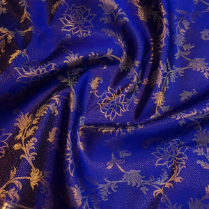Mesmerising Royal Blue Soft Banarasi Silk Saree With Evocative Blouse Piece
