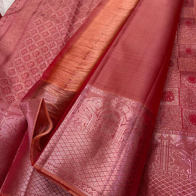 Epiphany Pink Soft Silk Saree With Phenomenal Blouse Piece