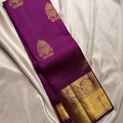 Transcendent Purple Soft Banarasi Silk Saree With Beguiling Blouse Piece