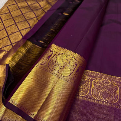 Transcendent Purple Soft Banarasi Silk Saree With Beguiling Blouse Piece