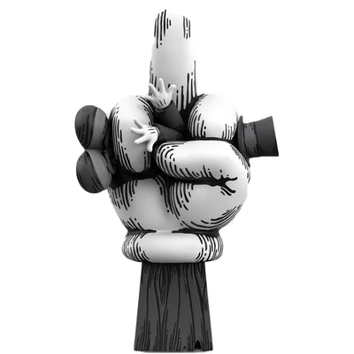 Abell Octovan Mighty Jaxx No Companion: Trust No One Classic Edition Figure Black/White