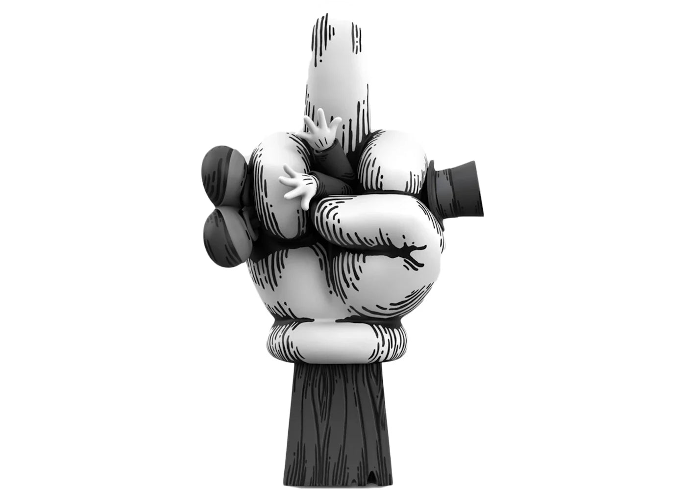 Abell Octovan Mighty Jaxx No Companion: Trust No One Classic Edition Figure Black/White