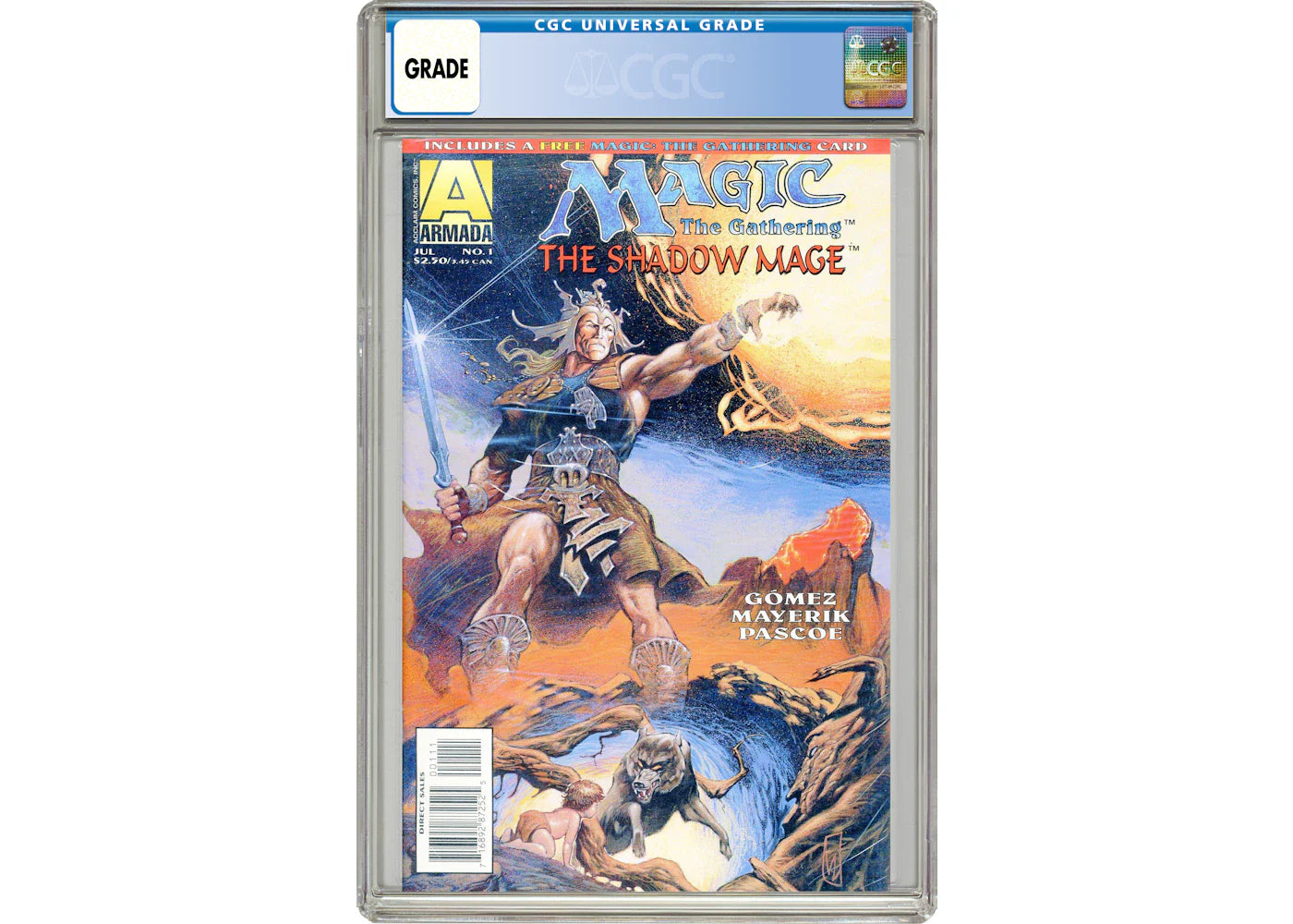 Acclaim Magic the Gathering The Shadow Mage (1995) #1 Comic Book CGC Graded