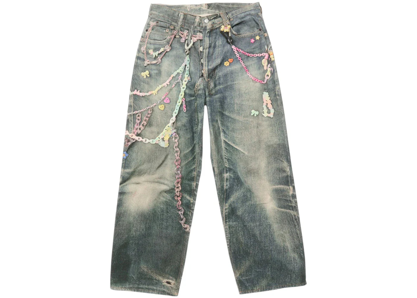 Acne Studios 1981F Baggy Fit Jeans Aat Dusty Blue