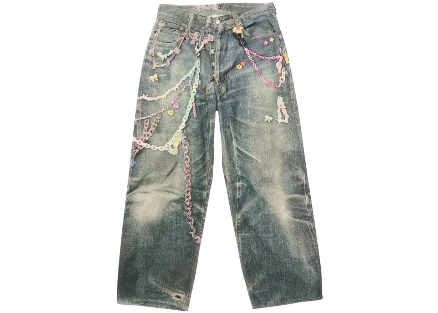 Acne Studios 1981F Baggy Fit Jeans Mid Blue