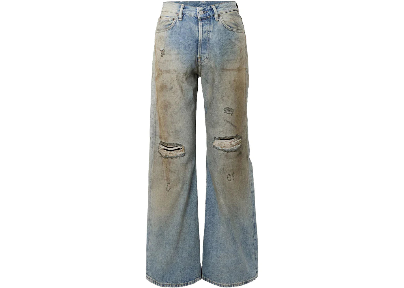 Acne Studios 2021M Loose Fit Jeans Wonder White/Green/Bluebird/Night Indigo