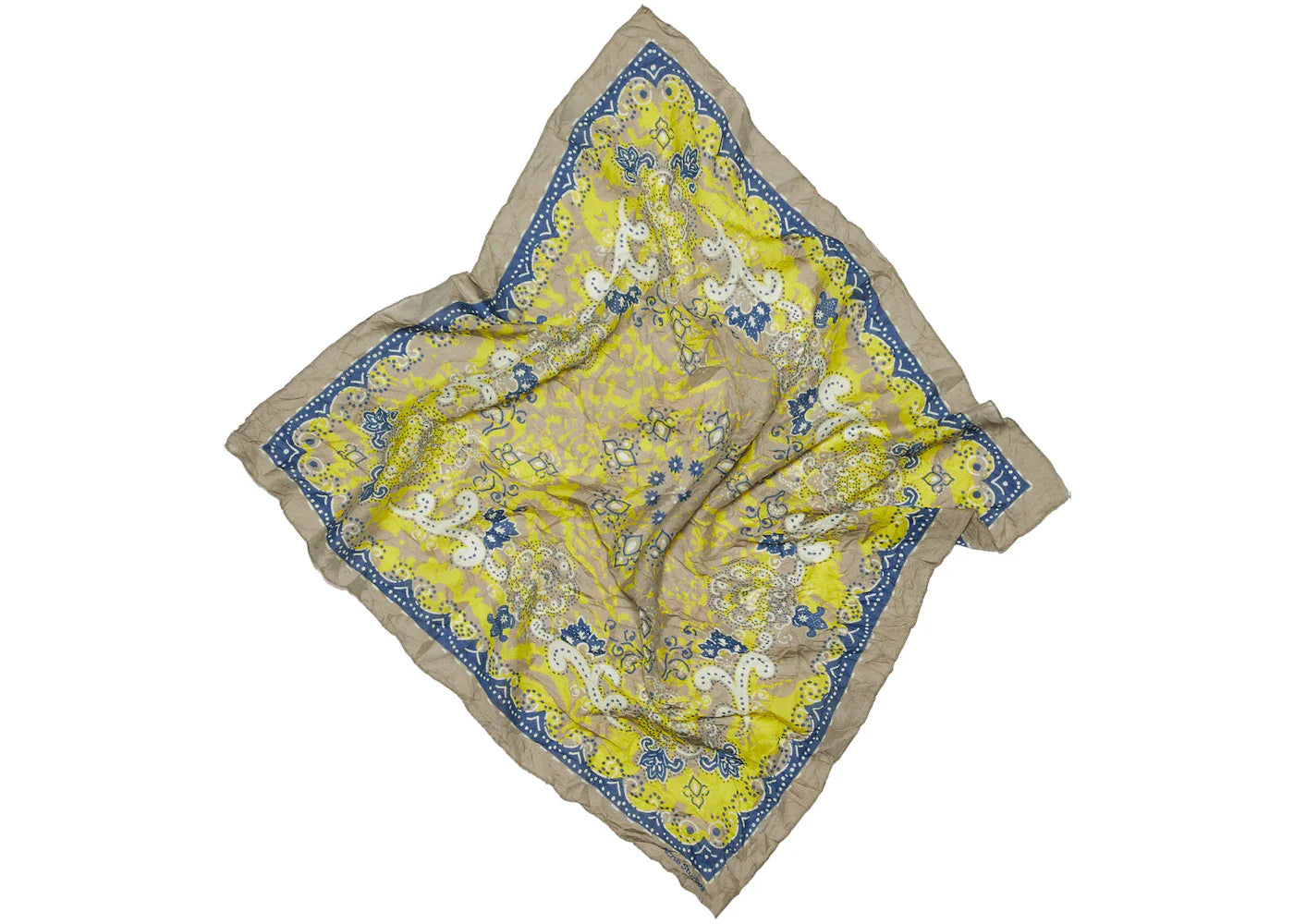 Acne Studios Bandana Scarf Mud Grey