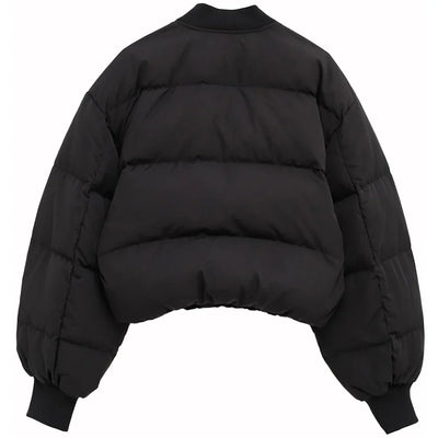 Acne Studios Bomber Puffer Jacket Washed Black 969