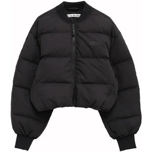 Acne Studios Bomber Puffer Jacket Washed Black 969