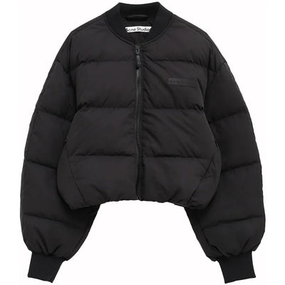 Acne Studios Bomber Puffer Jacket Washed Black 969
