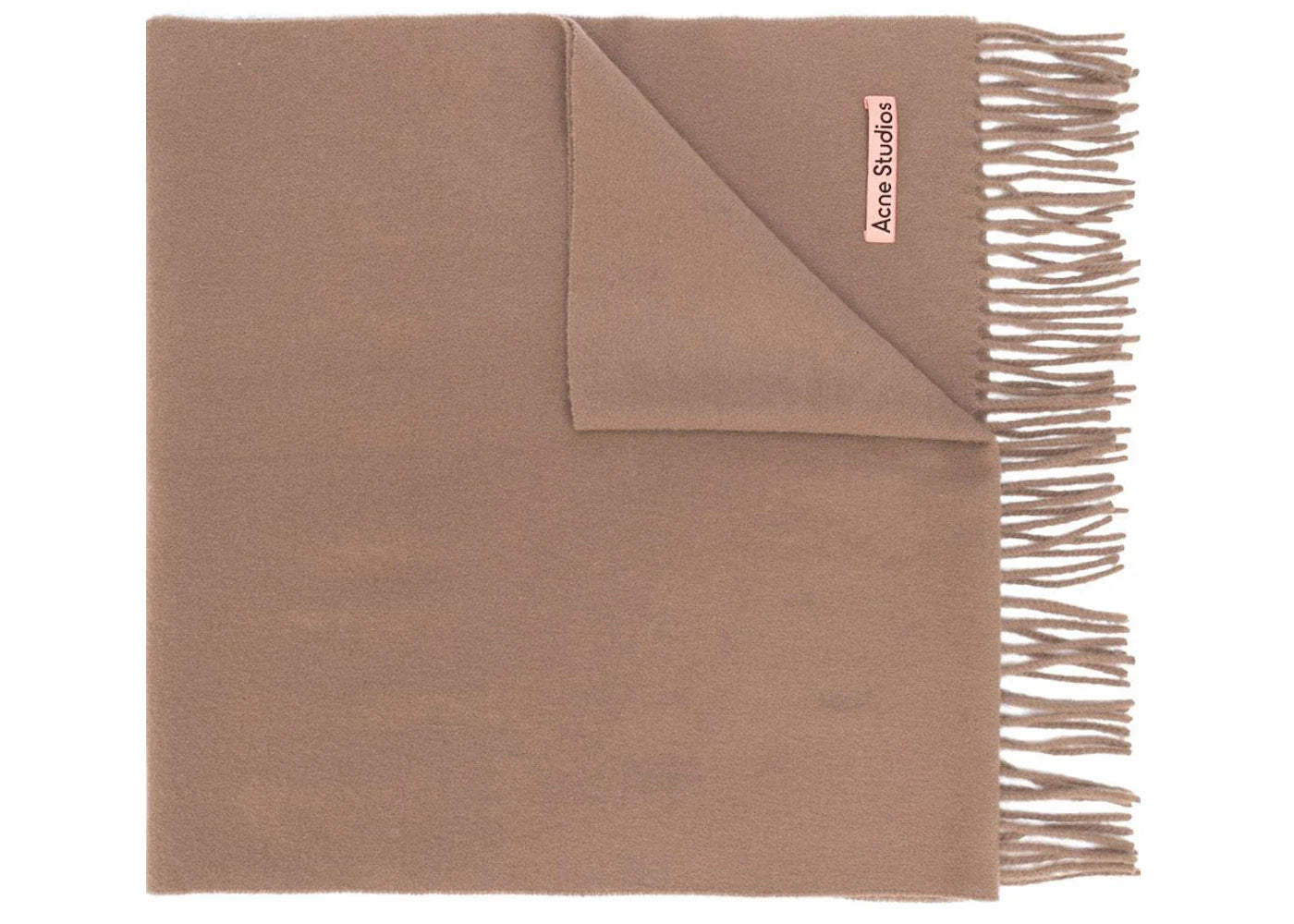 Acne Studios Canada New Fringed Scarf Caramel Brown