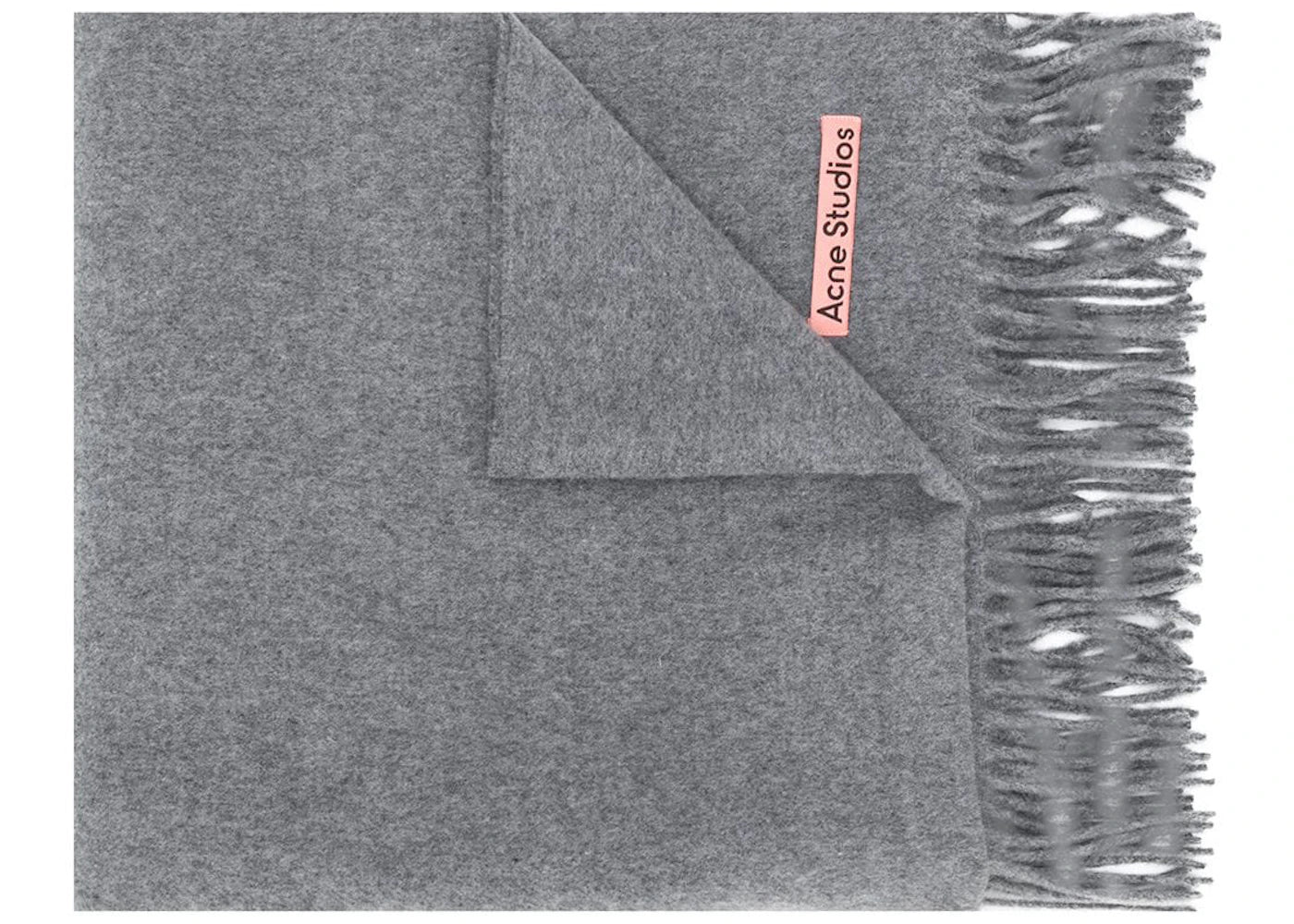 Acne Studios Canada New Fringed Scarf Grey Melange