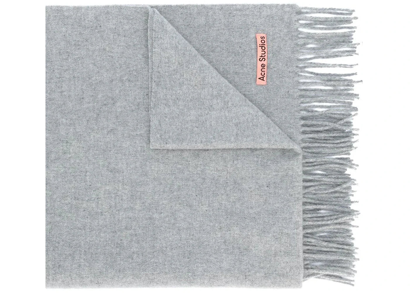 Acne Studios Canada New Fringed Scarf Light Grey