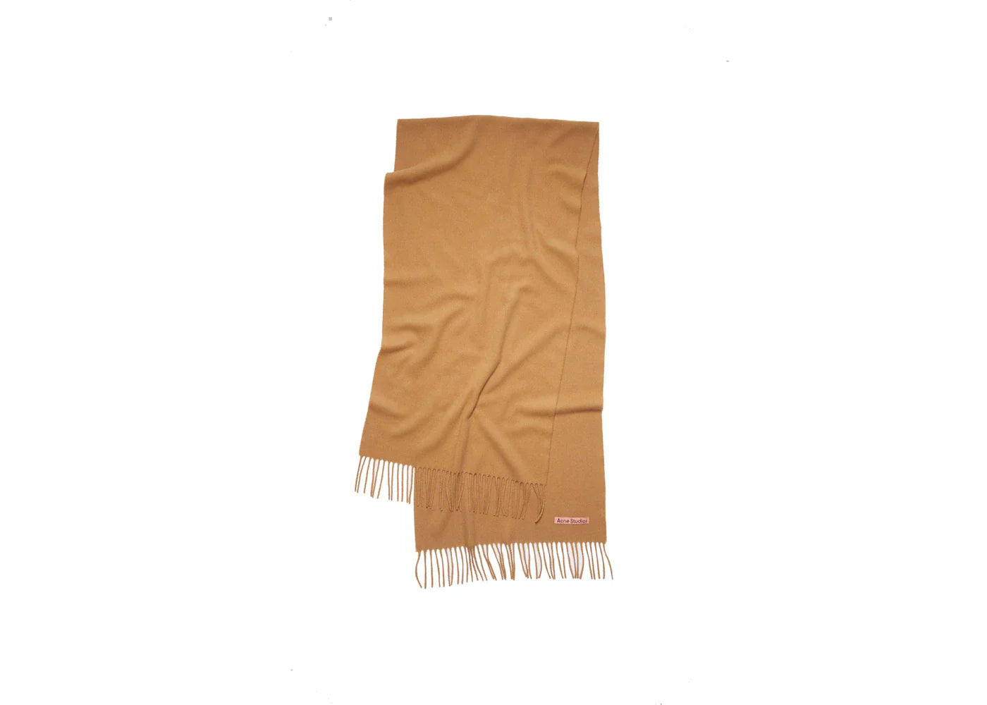 Acne Studios Cashmere Fringe Scarf Light Brown
