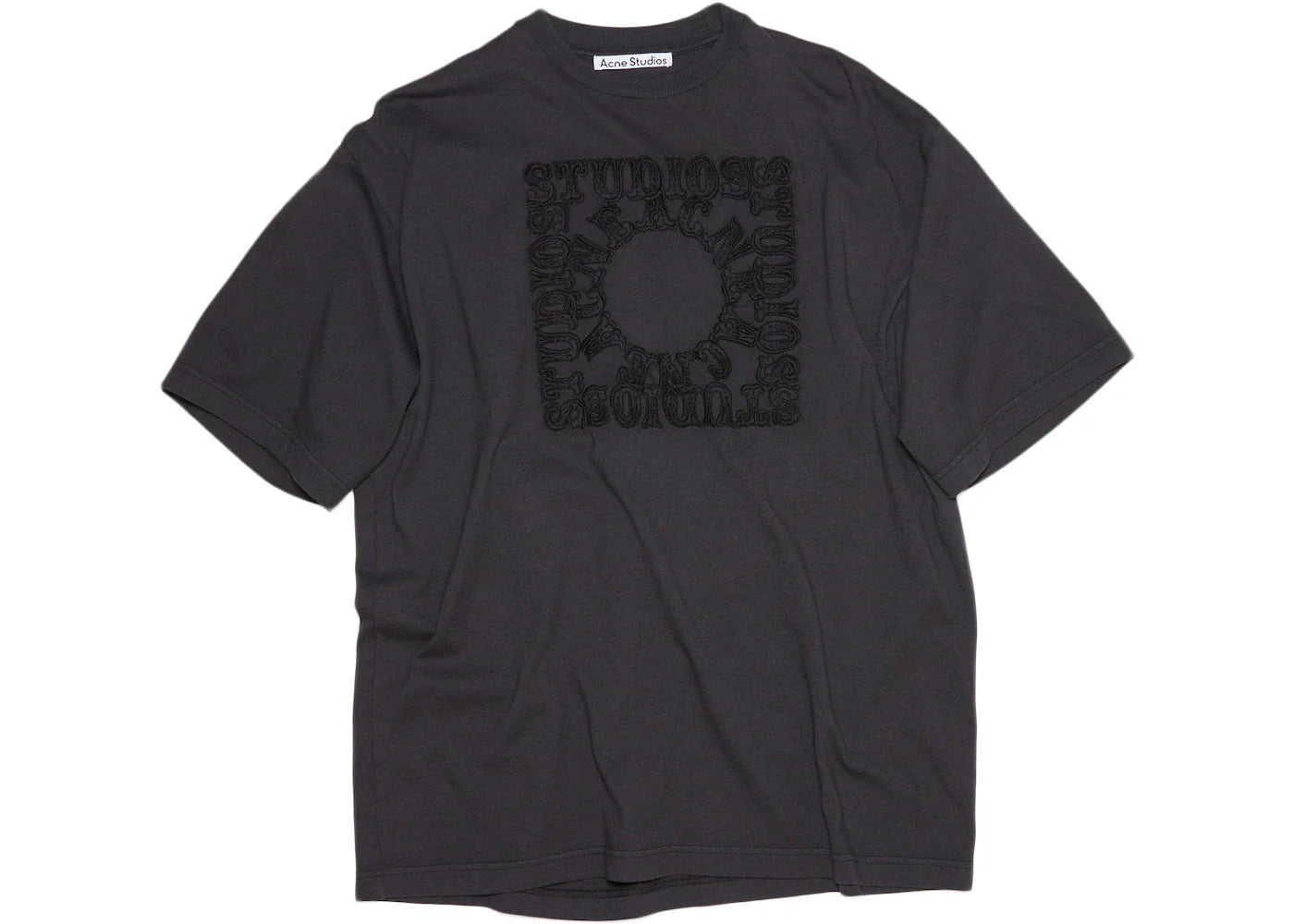 Acne Studios Circus Embroidered Crewneck T-shirt Faded Black