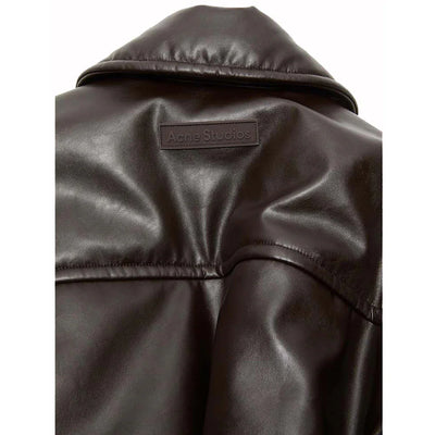 Acne Studios Coated Bomber Jacket ADM Dark Brown