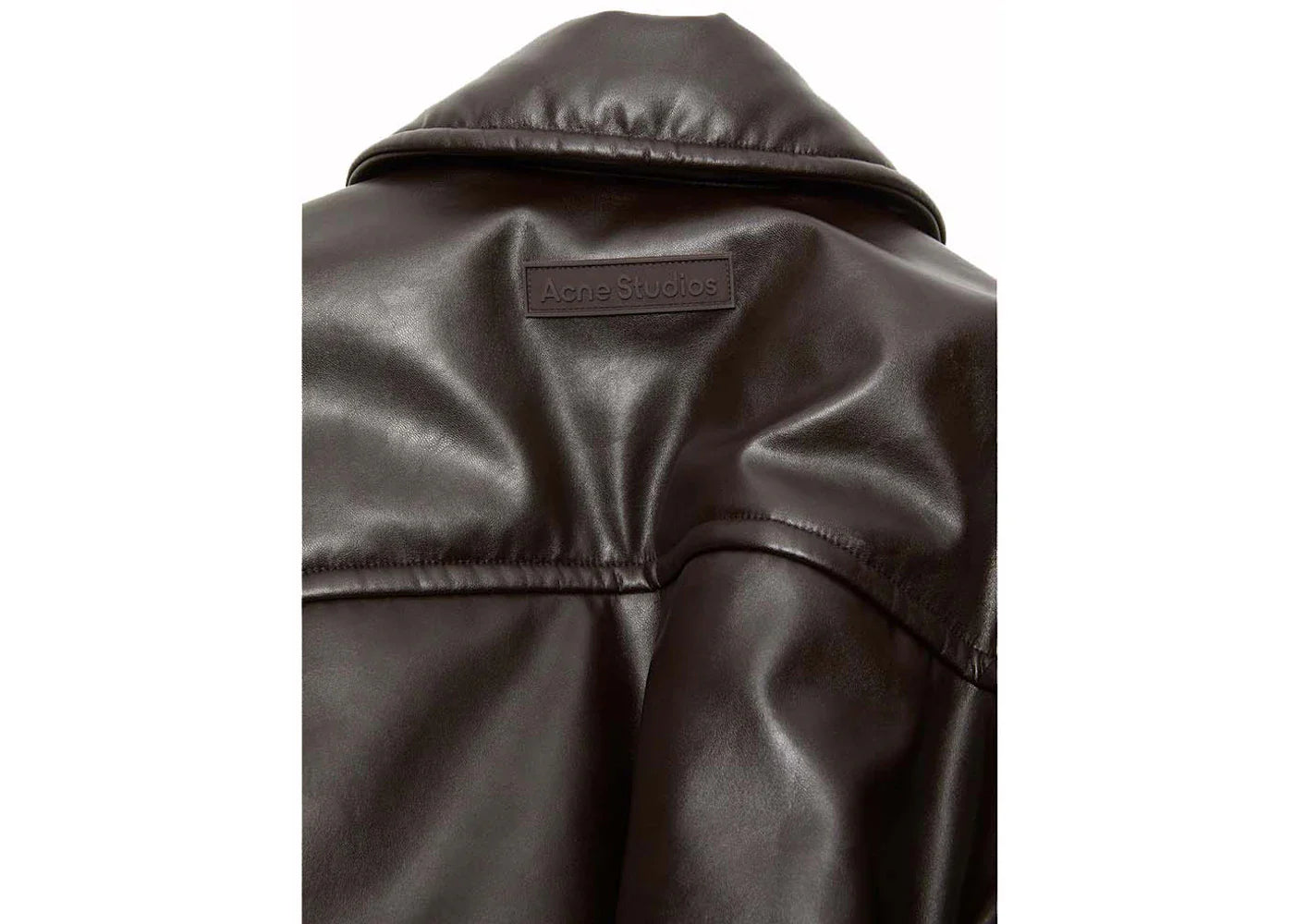 Acne Studios Coated Bomber Jacket ADM Dark Brown
