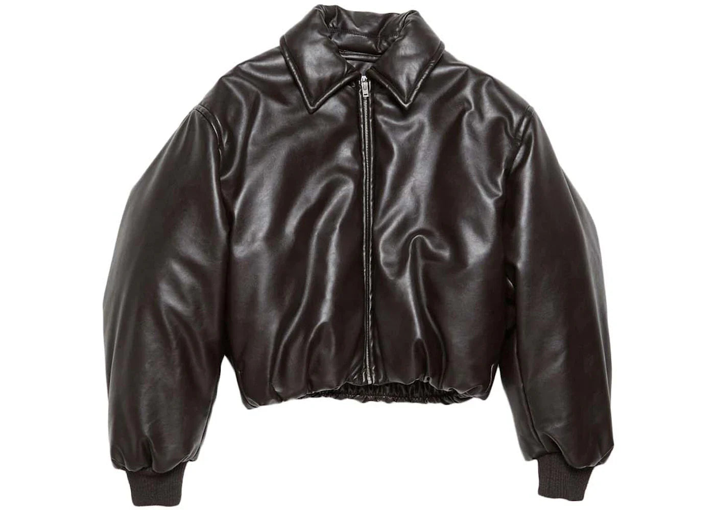 Acne Studios Coated Bomber Jacket ADM Dark Brown