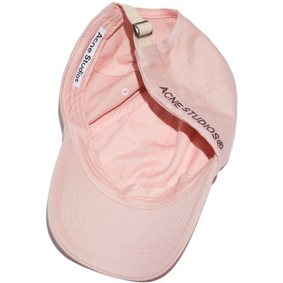 Acne Studios Cotton Baseball Cap Dusty Pink