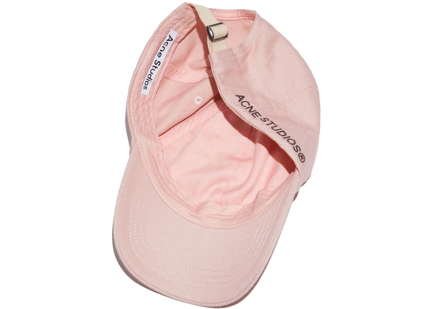 Acne Studios Cotton Baseball Cap Dusty Pink