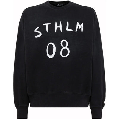Acne Studios Crew Neck Sweatshirt Carbon Grey