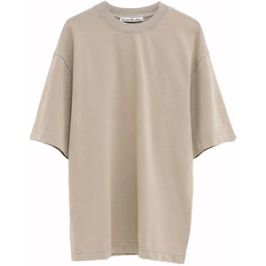 Acne Studios Crewneck T-Shirt Concrete Grey Dkx