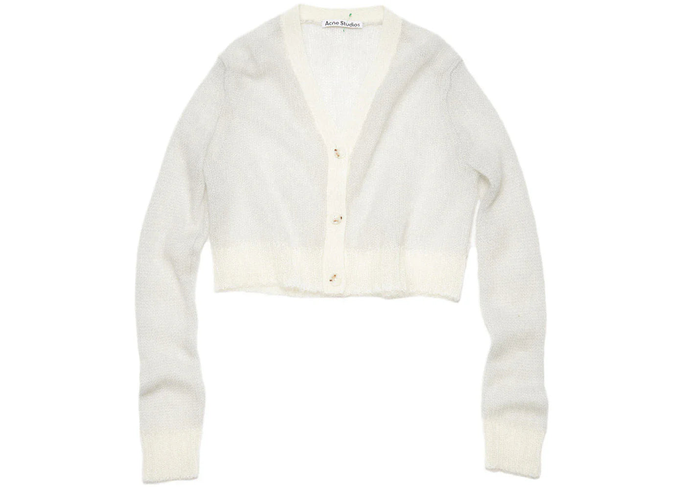 Acne Studios Cropped Cardigan Pale Grey