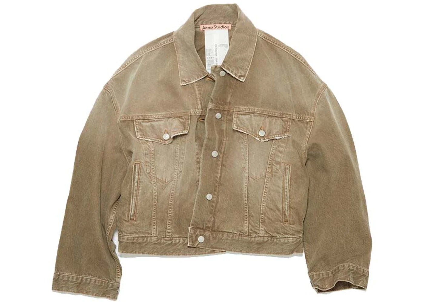 Acne Studios Denim Jacket - Oversized Fit Beige