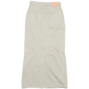 Acne Studios Distressed Denim Skirt Beige/Grey
