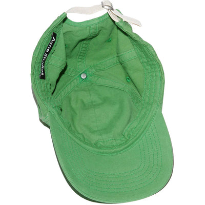 Acne Studios Face Logo Baseball 6-Panel Cap Green