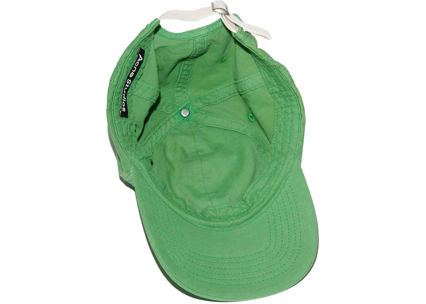 Acne Studios Face Logo Baseball 6-Panel Cap Green