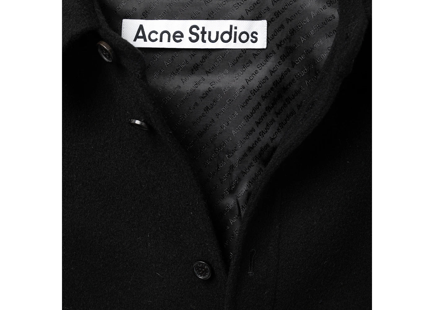 Acne Studios Flannel Shirt Black