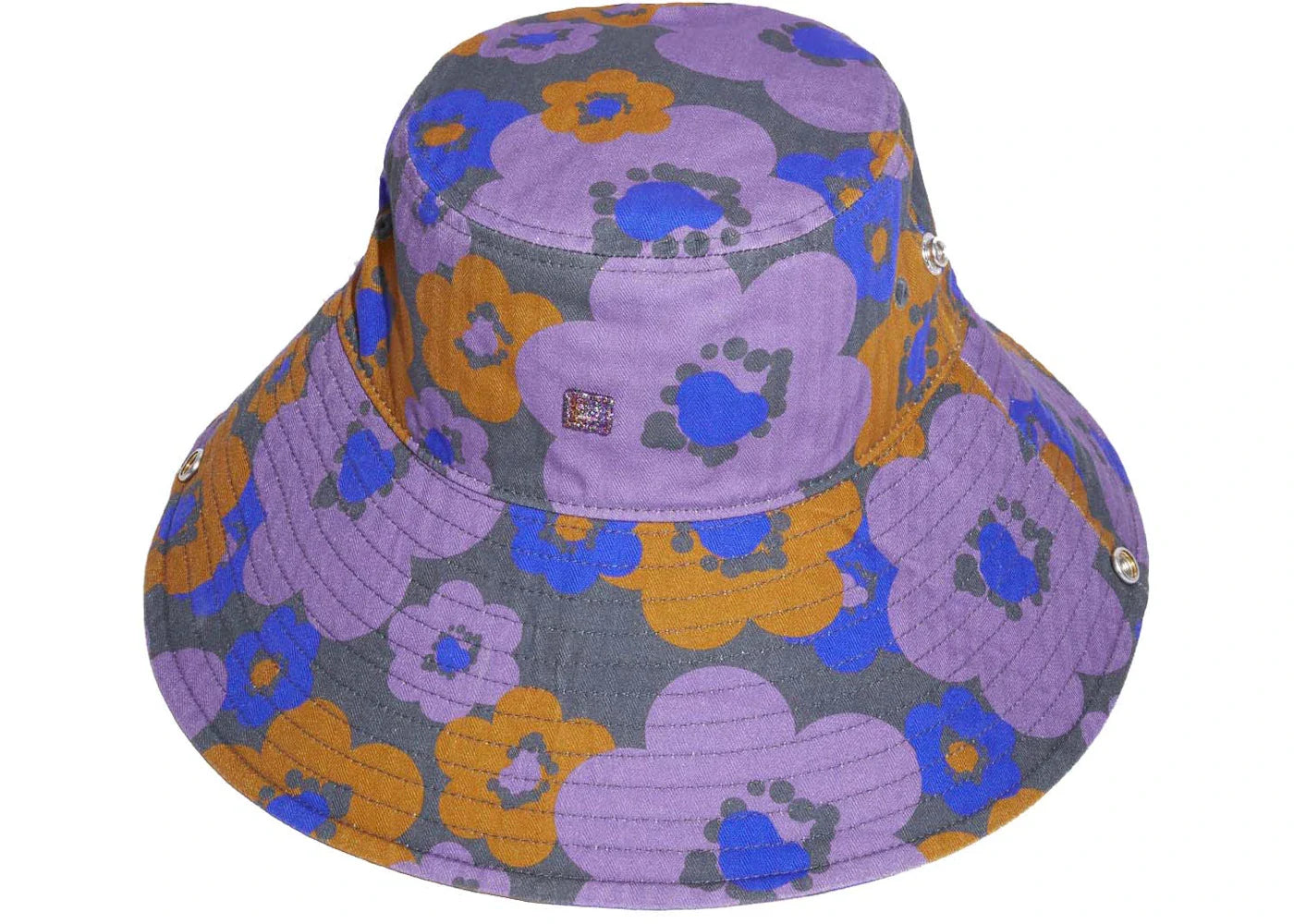 Acne Studios Flower Bucket Hat Purple/Brown