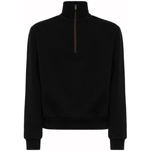 Acne Studios Half Zip Sweatshirt Black