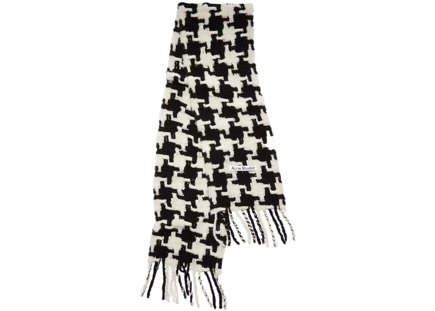 Acne Studios Houndstooth Scarf Black/White