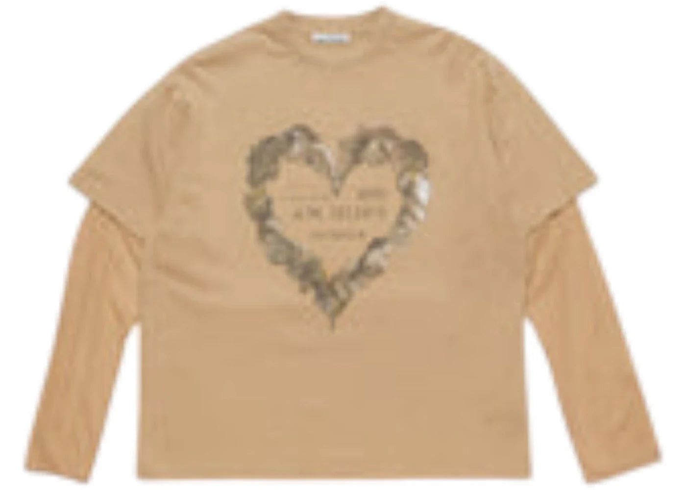 Acne Studios Layered Print T-shirt Brown