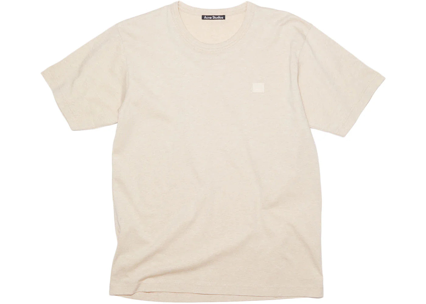 Acne Studios Lightweight Nash Face T-shirt Oatmeal Melange