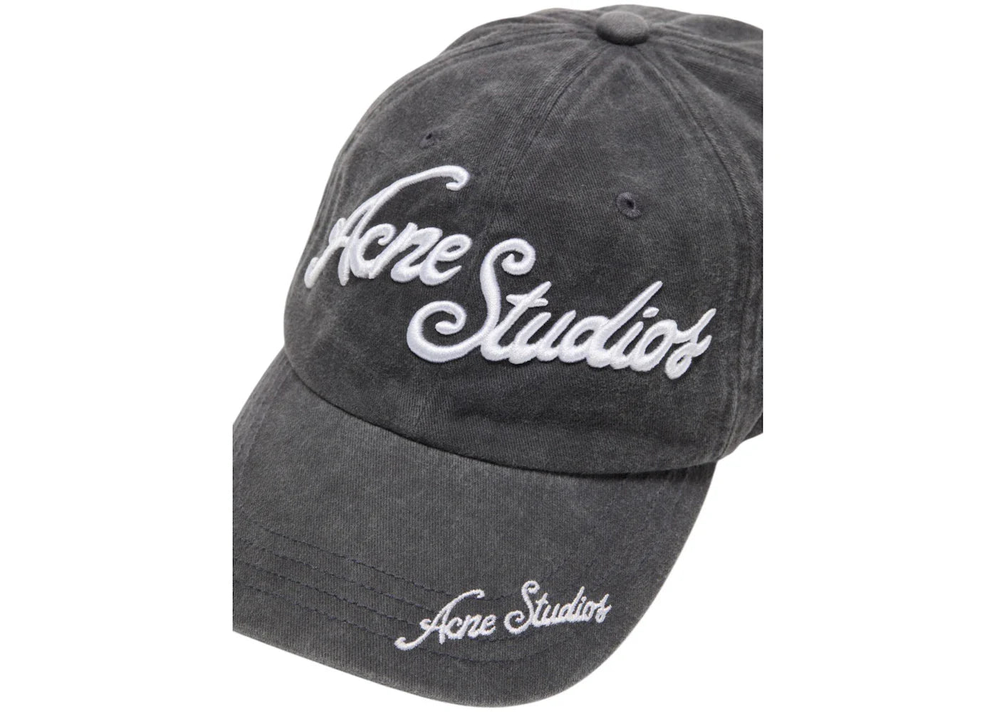 Acne Studios Logo Baseball Cap Black