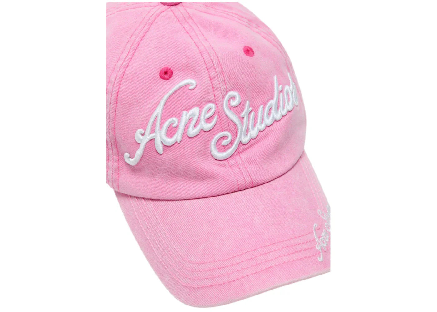 Acne Studios Logo Baseball Cap Bubble Pink