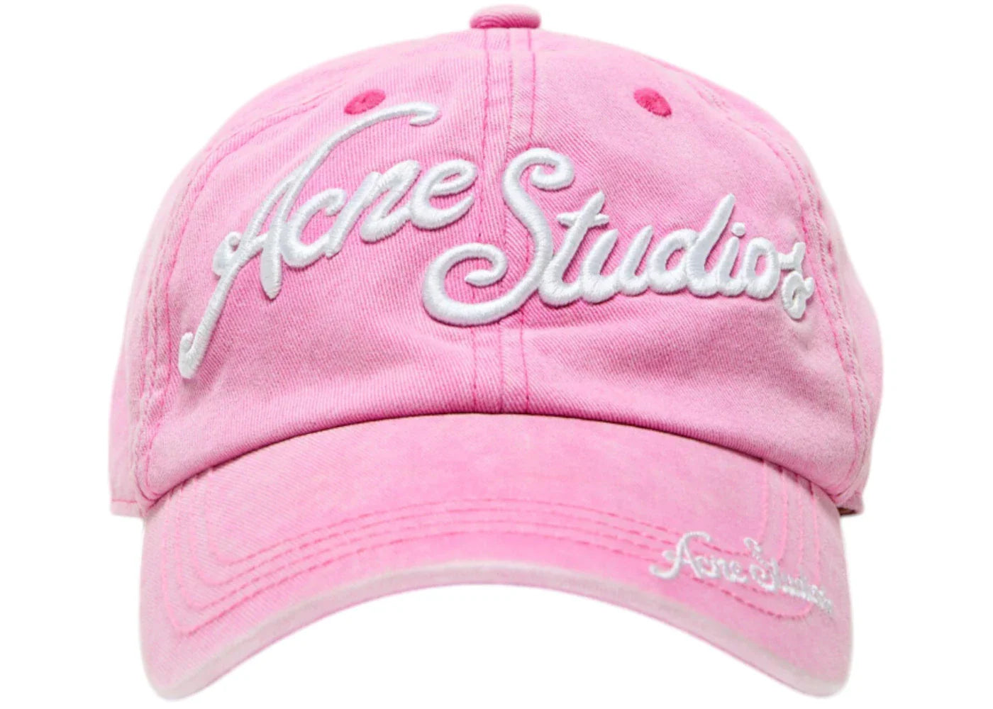 Acne Studios Logo Baseball Cap Bubble Pink