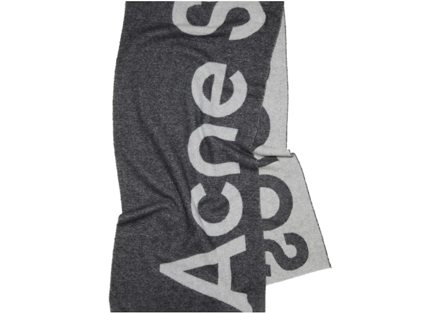 Acne Studios Logo Jacquard Scarf Black
