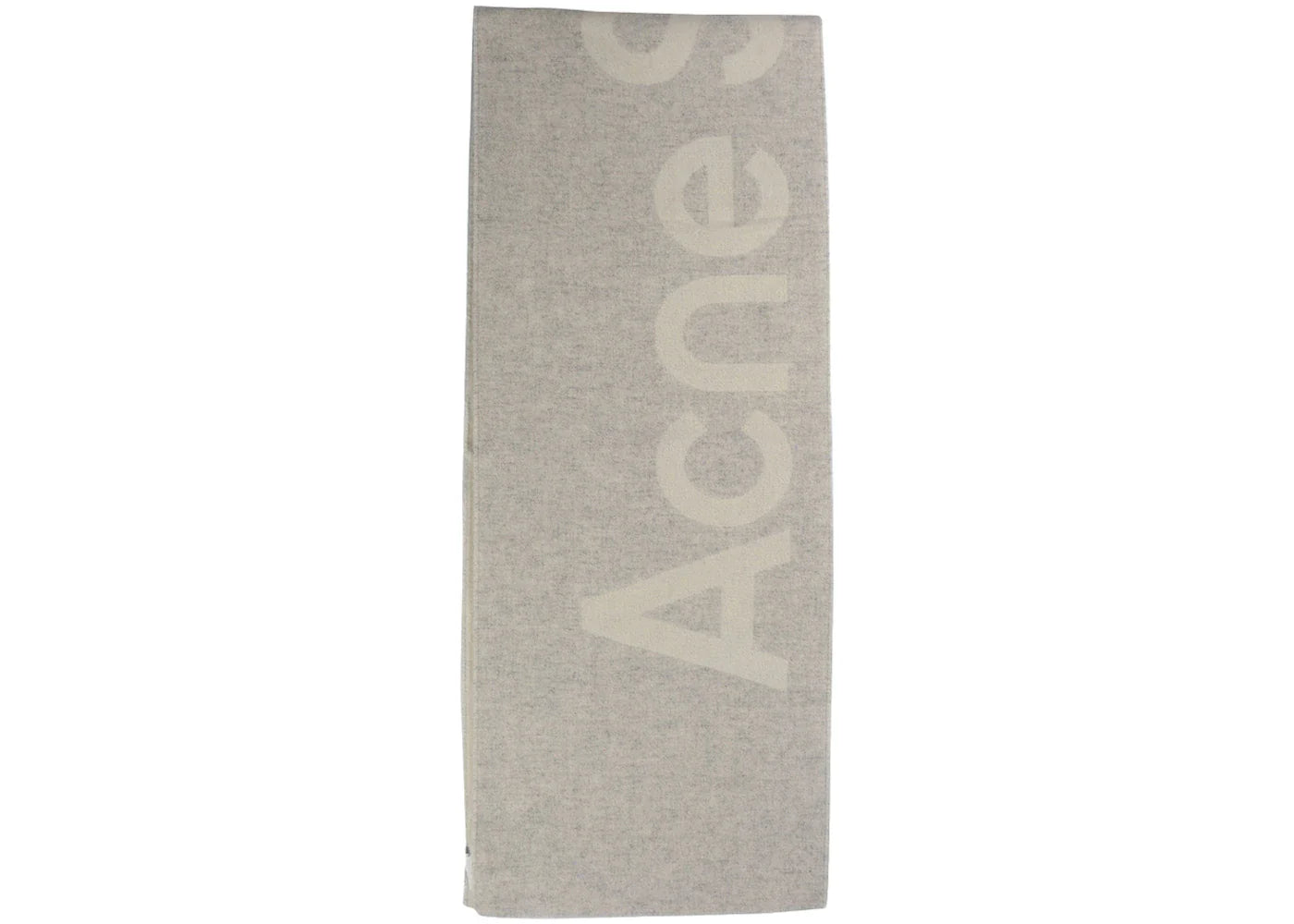 Acne Studios Logo Jacquard Scarf White/Light Grey