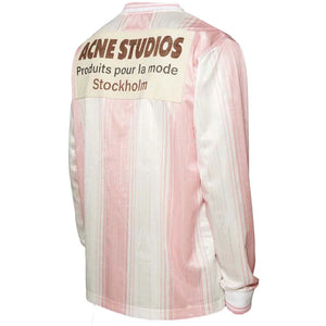 Acne Studios Logo Long Sleeve T-Shirt Pink/White