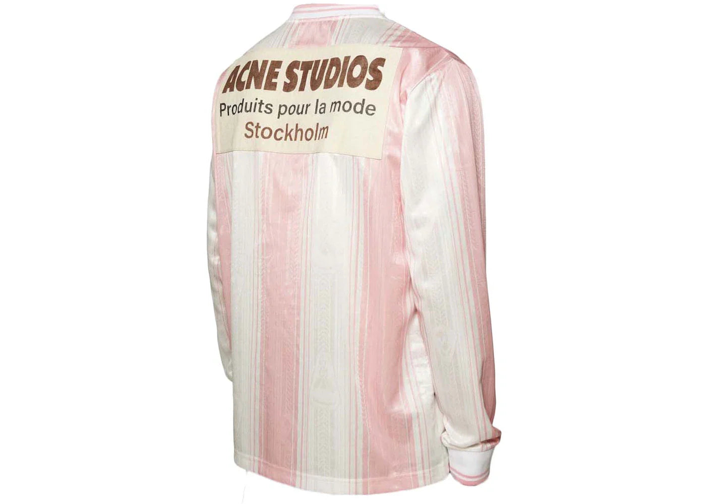 Acne Studios Logo Long Sleeve T-Shirt Pink/White