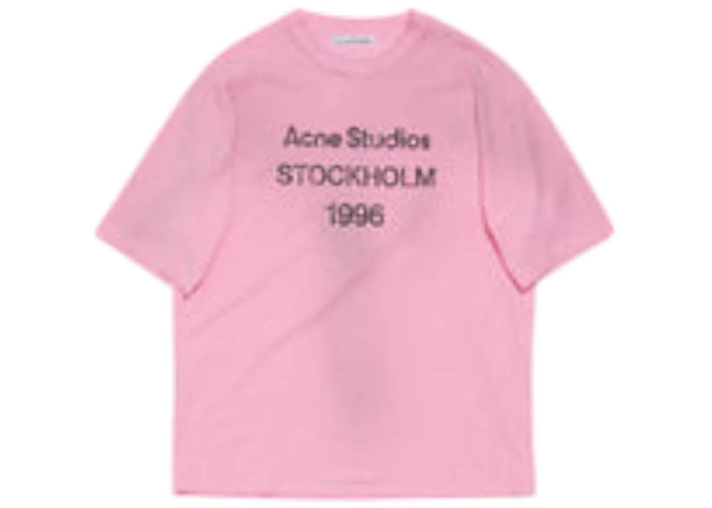 Acne Studios Logo Relaxed Fit T-shirt Pink