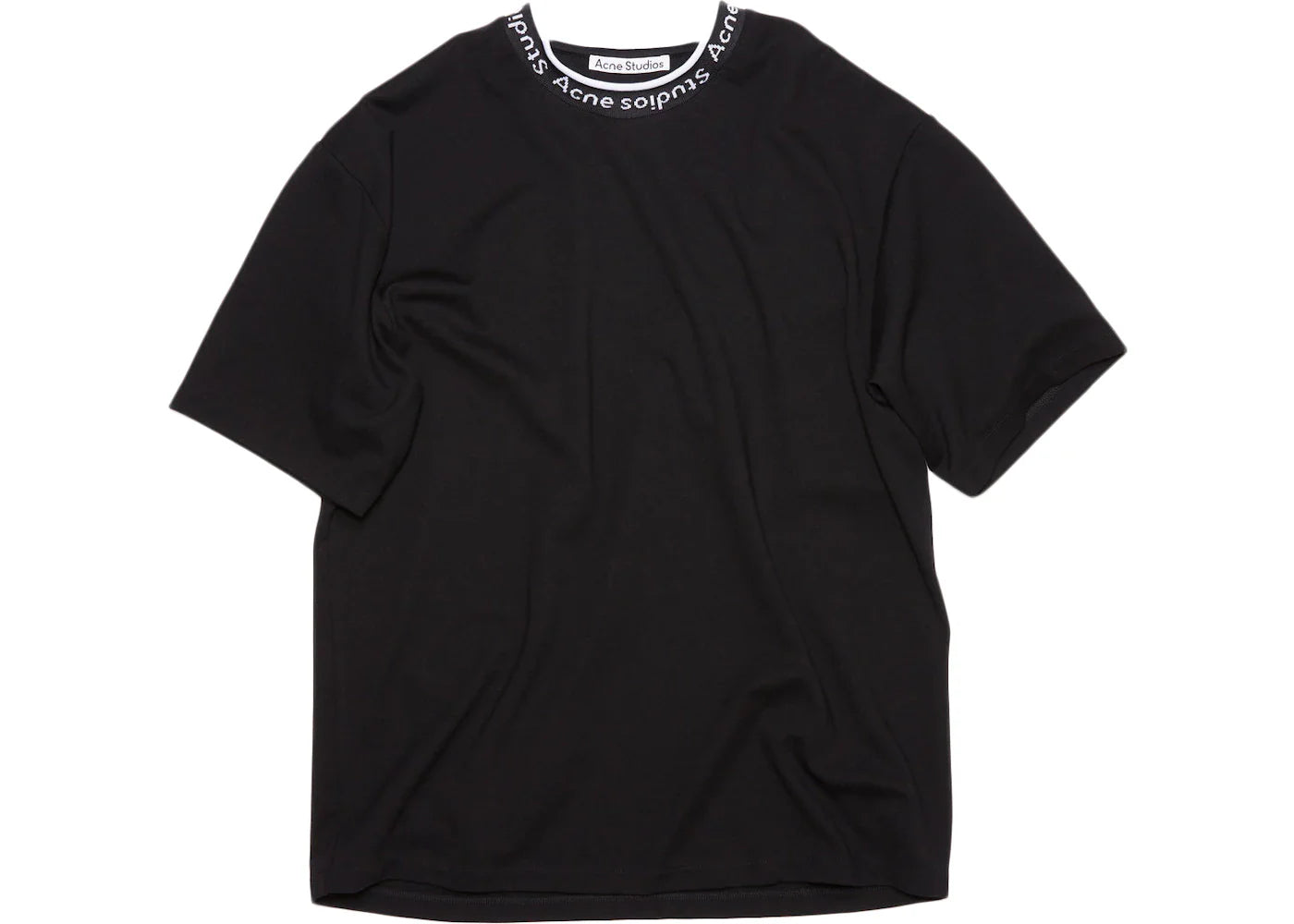 Acne Studios Logo Rib T-shirt Black