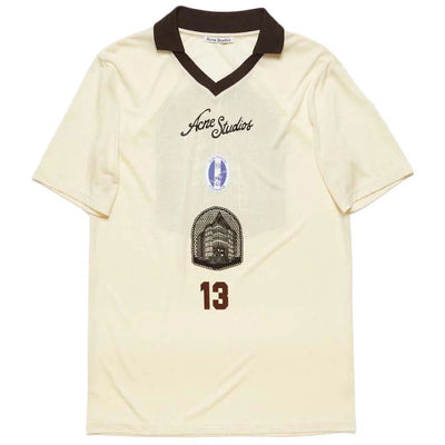 Acne Studios Logo Jersey Ivory White