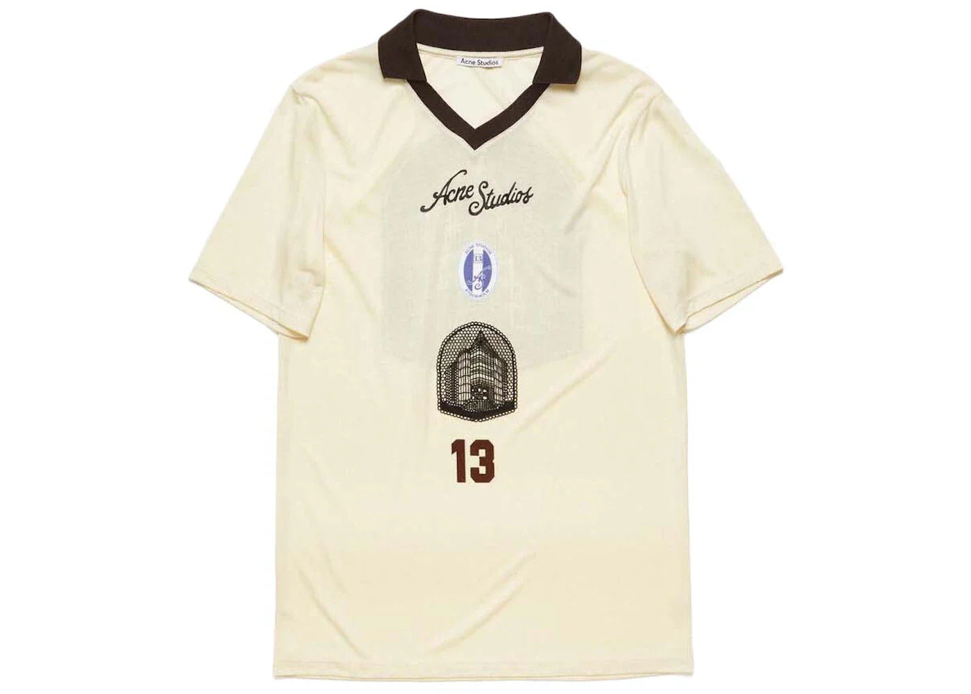 Acne Studios Logo Jersey Ivory White