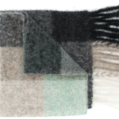 Acne Studios Multi Check Scarf Green/Grey/Black